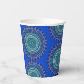 Schönes blaues und grünes Party Pappbecher (Rückseite)