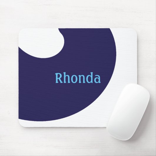 Schönes blaues und weißes Mousepad (Mit Mouse)