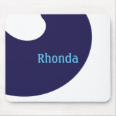 Schönes blaues und weißes Mousepad (Vorne)