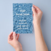 Schönes blaues Wasser Flyer (Handgriff)