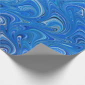 Schönes blaues Wrapping Paper Geschenkpapier (Ecke)