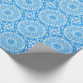 Schönes blaues Wrapping Paper Geschenkpapier (Ecke)