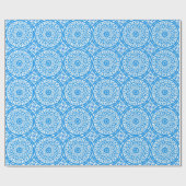 Schönes blaues Wrapping Paper Geschenkpapier (Flach)