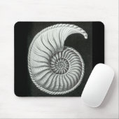 Schönes Bleistiftzeichnen von Amaltheus Ammoniten Mousepad (Mit Mouse)