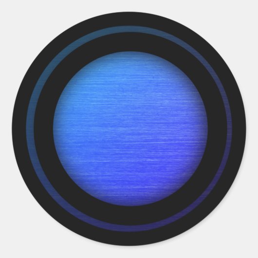 Schönes Blended Blue Runder Aufkleber (Vorderseite)