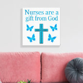 SCHÖNES, BLESSED NURSE DESIGN LEINWANDDRUCK (Insitu (Wohnzimmer))
