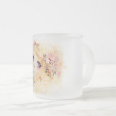 Schönes blondes Mädchen mit Rosen Mattglastasse (VorderseiteRechts)