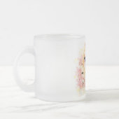 Schönes blondes Mädchen mit Rosen Mattglastasse (Links)