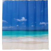 Schönes Blue Beach Sand Sea Nautic Duschvorhang (Vorderseite)