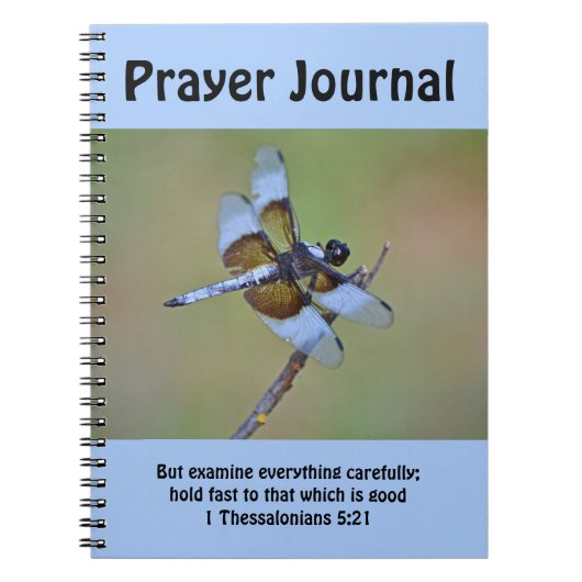 Schönes Blue Dragonfly Prayer Journal-Notebook Notizblock (Vorderseite)