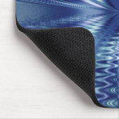 Schönes Blue Fine Fraktal Art Mousepad (Ecke)