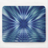 Schönes Blue Fine Fraktal Art Mousepad (Vorne)