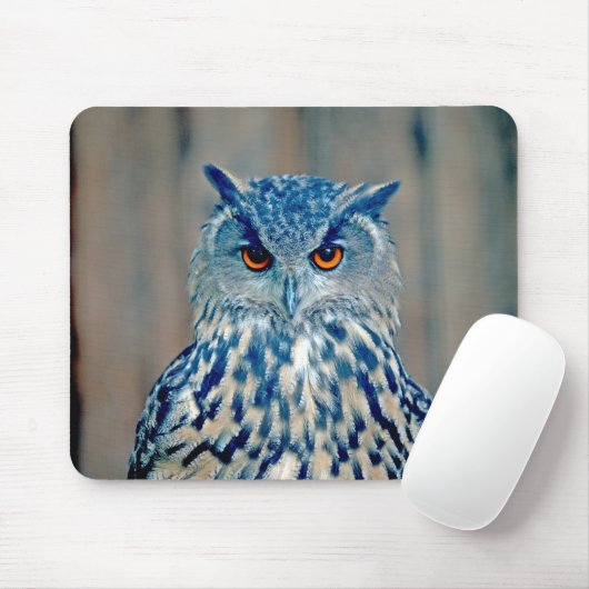 Schönes Blue Uhu Raptor Owl Mousepad (Mit Mouse)