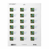 Schönes Bluebird-Mailing-Label Adressaufkleber (Vorne)