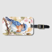 Schönes Bluebird Wasserfarbenbild Gepäckanhänger (Vorderseite (Horizontal))