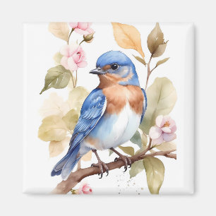 Schönes Bluebird Wasserfarbenbild Magnet