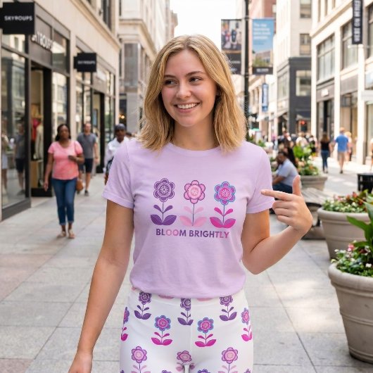 Schönes blühendes Design T-Shirt