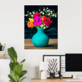 Schönes Blume-Arrangement Stillleben Poster (Heimbüro)