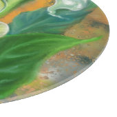 Schönes Blume Canyoning Board Malerei Schneidebrett (Ecke)