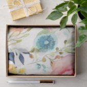 Schönes Blume-Kissen mit Wasserfarbe Seidenpapier (Geschenk)