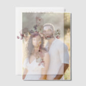 Schönes Blume-Kreuz Pergament Einladungen (Versatz (Ehepaar))