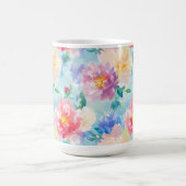 Schönes Blume-Muster Kaffeetasse (Mittel)