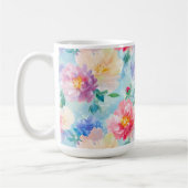 Schönes Blume-Muster Kaffeetasse (Links)
