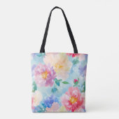 Schönes Blume-Muster Tasche (Rückseite)