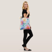 Schönes Blume-Muster Tasche (Am Model)
