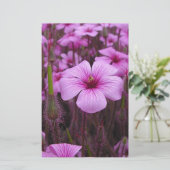 Schönes Blumen Briefpapier (Stehend Vorderseite)