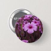 Schönes Blumen Button (Vorne & Hinten)