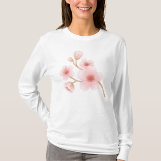 Schönes Blumen-Design-T-Shirt T-Shirt