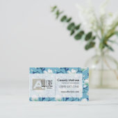 Schönes Blumen mit Blau der Reben | Visitenkarte (Stehend Vorderseite)