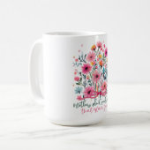 Schönes Blumen-Muttertag Kaffeetasse (Vorderseite Links)