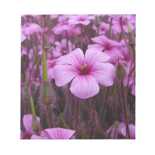 Schönes Blumen Notizblock