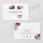 ★ schönes Blumen Visitenkarte (Vorne/Hinten)