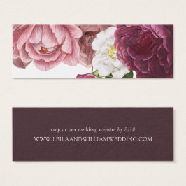 Schönes Blumenburgundy Wedding Website UAwg