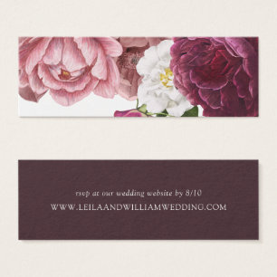 Schönes Blumenburgundy Wedding Website UAwg