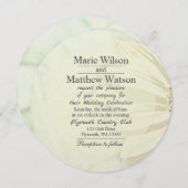 Schönes Blumendesign Einladung (Vorne/Hinten)