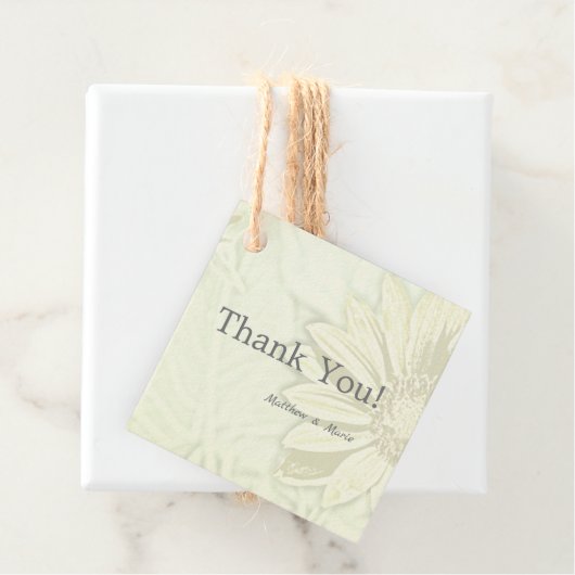 Schönes Blumendesign Geschenkanhänger (Beispiel)