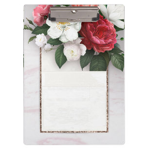 Schönes Blumendesign Klemmbrett