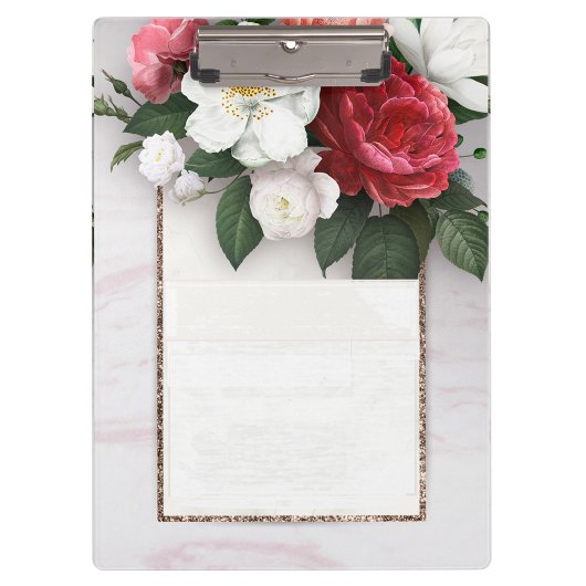 Schönes Blumendesign Klemmbrett