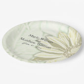 Schönes Blumendesign Pappteller (Schrägansicht)