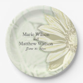 Schönes Blumendesign Pappteller (Vorderseite)