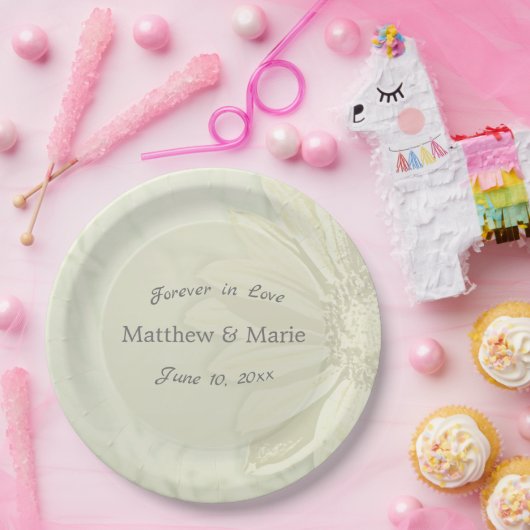 Schönes Blumendesign Pappteller (Party)