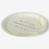 Schönes Blumendesign Pappteller (Schrägansicht)