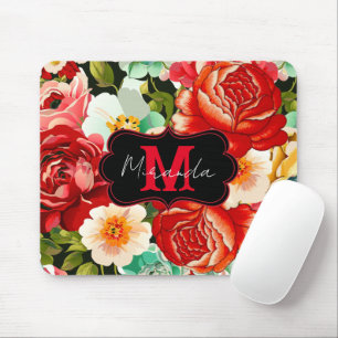 Schönes Blumendesign - personalisieren Mousepad