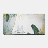 Schönes Blumendesign - personalisieren Schreibtischunterlage (Vorderseite)