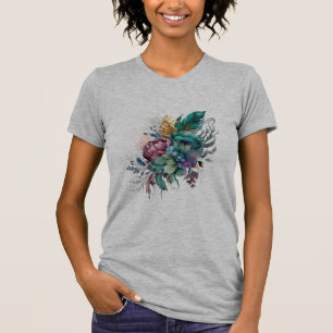Schönes Blumendesign Teemaschine T-Shirt