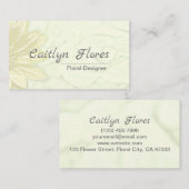 Schönes Blumendesign Visitenkarte (Vorne/Hinten)